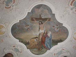 Deckengemälde im Altarraum
